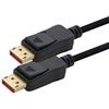 1aTTack.de 1 cavo Displayport 1.4 nero 2m DP da 8 m - trasmette segnali audio e video digitali con una risoluzione fino a 8 K (60 Hz), 5 K (120 Hz), 4K2 K (240 Hz) compatibile verso il basso con 1,3, 1,2, 1,1