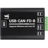 Waveshare Industrial Grade CAN/CAN FD Bus Data Analyzer, USB to CAN FD Adapter, CAN/CAN FD Bus Communication Interface Card, CAN/CAN FD Protocol Data Analyzer, Support Windows and Linux