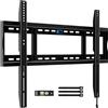 HOME VISION - Supporto fisso da parete per TV, fino a 120 kg, per televisori piatti e curvi da 42"-100", staffa di montaggio a parete per TV da 16/18/24 VESA 800 x 600 mm, salvaspazio