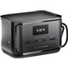 ALLPOWERS PB100 Powerbank con SP001 21 W Pannello solare pieghevole, batteria esterna da 24000 mAh con uscita USB-C da 100 W, caricatore portatile con display digitale, luce LED, batteria di ricarica