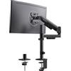 ErGear Braccio Monitor Singolo, Monitor 32 Pollici Regolabile per Schermi da 13-34″, Fino a 9 kg, Maggiore Stabilità con Morsetto a C Integrato, Gestione Cavi Migliorata, VESA 75x75/100x100 mm, Nero