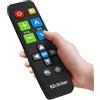EZClicker Samsung Telecomando di ricambio per TV compatibile solo con TV Samsung (nero) telecomando TV con pulsanti grandi, semplificato e facile da usare (2 batterie AAA non incluse) (nero)