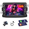Inefala 2G+64G Android Autoradio per Dacia Duster Sandero Logan Dokker, 7 Touchscreen Stereo Auto Bluetooth con Wireless Carplay & Android Auto GPS/WiFi/RDS/FM Mic Retrocamera