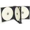 CheckOutStore mediaxpo 10cd4black 10 Quad 4 CD Jewel Case Nero