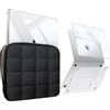 FINTIE (2 in 1) Custodia + Borsa Compatibile con MacBook Air 13.6 Pollici M5/M4/M3/M2 (A3449/A3240/A3113/A2681, 2026/2025/2024/2022), Sottile Cover Protettiva Rigida e Borsa Laptop Portatile, Nero
