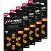 XX-Treme Longlife Extra Tipo 13, 30 Batterie per apparecchi acustici progettate per le massime prestazioni - Confezione da 5 x 6 batterie - Codice colore arancione, 1,45 Volt