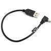 SYSTEM-S Mini USB Cavo 90 ° Gradi aufwaerts angolare Angolo Cavo Dati Ricarica Cavo Adattatore 27 cm