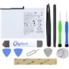 OnlyTech - Batteria di ricambio premium per Samsung Galaxy Tab A9+ (X210 / X215 / X216) - 7040mAh - Qualità identica con kit di riparazione 10 strumenti