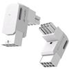 EZDIY-FAB Serie Shield Adattatore di Alimentazione GPU PCIe 8Pin,Connettore Angolato a 90 Gradi,Design in Alluminio per Schede Grafiche-Tipo Inverso,Bianco-2Pack