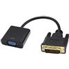 zdyCGTime Cavo connettore da DVI-D (24 + 1) Maschio a VGA,convertitore Audio Video 1080P ad Alta velocità, Adatto per Giochi,Dvd,Laptop,HDTV,proiettori e Altri dispositivi DVI. (24cm/1pezzo)