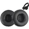Wonvify Cuscinetti per Cuffie con Diametro di 70mm,Padiglioni per Cuffie Imbottiti, Compatibili con Tune 500BT, WH-CH500/CH510 e Altri Modelli. Ricambio in Pelle PU e Spugna. Nero