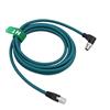 HangTon Cavo Ethernet ad angolo retto M12 a 8 pin con codice X maschio a RJ45 CAT7e per rete di sensori per telecamere industriali Cognex (10m)