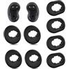 JUGCUT 4 paia di gommini di ricambio adatti per Samsung Galaxy Buds Live, piccole e grandi punte di ricambio in silicone SM-R180 per cuffie Bluetooth (nero)