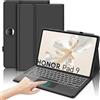 JADEMALL Tastiera con Trackpad per Honor Pad 9 12.1 2024, Italiana QWERTY Tastiera Retroilluminata Bluetooth Staccabile con Trackpad per Honor Pad 9 12.1 2024, Nero