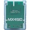 ASHATA MX4SIO SIO2SD Adattatore per Scheda SD per Console PS2 Adattatore di Espansione Scheda di Memoria, Lettore di Schede di Memoria per Console PS2, Plug and Play (Blu trasparente)