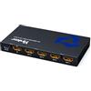 Yinker HDMI Splitter 4K 1 in 4 Out, Yinker 4K@30Hz 1x4 Splitter HDMI sottile per doppio monitor, da 1 a 4 USB-C alimentato Solo duplicazione/specchio per PS4 Fire Stick HDTV