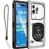 Ezanmull Custodia impermeabile per telefono da 6,9 pollici, custodia subacquea IPX8 per nuoto e snorkeling, misura universale per iPhone 16/15/14/13/12 Pro Max, Samsung S25/S24/S23 Ultra, Xiaomi, Google ecc