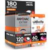 Udivita 180 Batterie per Apparecchi Acustici Misura 13 PR48 Arancioni Zinco-Aria Phono Pulse Technology in 30 Blister da 6 Pile - 180 Batterie: 120 Rayovac + 60 Udivita
