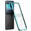 GIOPUEY Cover Compatibile con Motorola RAZR 60/RAZR 50, Alta Trasparenza Custodia, Materiale PC Rigido Case，Nessun Ingiallimento, Nessuno Sbiadimento - Green