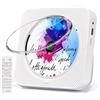 Austepax Lettore CD portatile, lettore CD Bluetooth 5.1 con telecomando supporto timer, altoparlante HiFi, display LED, radio FM, riproduzione AUX/USB/TF, lettore CD per bambini per la casa regalo (bianco)