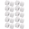 uxcell sourcing map 20pz 10mm x 10mm x 10mm dissipatore calore alluminio radiatore aletta raffreddamento argento