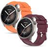 CHULN 2 Pezzis Cinturino Compatibile con Amazfit Balance, Regolabile Sportivo in Morbido Silicone Ricambio Cinturino per Amazfit Balance(A2286).