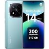 XIAOMI Redmi Note 14 Pro+ 5G Smartphone 12 + 512 GB, 6.67 Super QPD, 120 W HyperCharge, Blu (versione EU)
