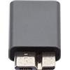 chenyang Adattatore Micro B a USB, Micro B maschio a USB C, 10 Gbps trasferimento dati 5 V 1,5 A, adattatore convertitore di ricarica rapida in lega di alluminio per disco rigido/telefono