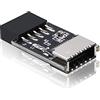 EZDIY-FAB Adattatore USB 2.0 a 3.1/3.2 Type-C, Estende Porte USB Pannello Frontale PC