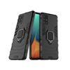 MaiJin LuluMain Compatibile con Galaxy A71 Cover, Custodia Armor Anello Cavalletto (Funziona con Il Supporto Magnetico per Auto) Case Paraurti per Samsung Galaxy A71 (Nero)