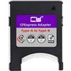 NFHK CFexpress - Custodia per scheda di memoria da tipo A a tipo B, adattatore da CFE CFA a CFB, compatibile con fotocamera 8K RAW PCIe Expansion