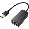 Cable Matters Adattatore USB a Ethernet (Adattatore USB 2.0 a Ethernet / USB a RJ45) Supportando Rete Ethernet 10/100 Mbps Colore Nero