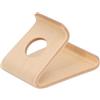 Cuifati Supporto per Telefono in Legno, Supporto per Tablet Ergonomico in Legno di Noce con Cuscinetto Antiscivolo in TPU, Portatile per Tablet (colore chiaro)