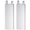 Clyxgs CLDIY - Blocco di raffreddamento ad acqua, in alluminio, sistema di raffreddamento ad acqua liquida, per PC, dissipatore di calore Endothermic Head argento (40 mm x 160 mm x 12 mm), 2 pezzi