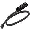 YieJoya Mozzo ventola PWM a 4 pin, connettore a 4 pin per ventola CPU, hub ventola PC, splitter cavo di alimentazione 4 pin/3 pin, cavo adattatore hub rivestito per ventola di raffreddamento desktop da 12 V.