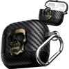Ysnzaq Lucchetto Teschio in Metallo Design Case per AirPods Pro 3 KLT Verde