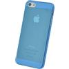 doupi UltraSlim Custodia per iPhone 5 5S SE, Satinato fine Piuma Facile Mat Semi Trasparente Cover, Blue