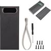 Zunate Power Bank Fai da Te, Portable L16 Standard Edition 16 Sezioni 2 Uscite USB Battery Box, con Display LCD e Porta di Ingresso Micro Tipo C, Supporta Tutti i Modelli di