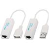 XMSJSIY USB Extender al connettore RJ45, USB 2.0 a RJ45 Ethernet LAN Extender Adattatore di estensione su Cat5e / Cat6 Cavo fino a 200 Meter-656 ft
