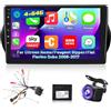 Techschermo [4+64G] Autoradio Android 13 per Citroen Nemo/Peugeot Bipper/Fiat Fiorino Qubo 2008-2017 con Carplay e Android Auto - Radio touchscreen da 10.1 IPS 1280*720P con AI DSP, EQ, SWC+Telecamera di Backup