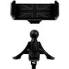 YSWOMOSKD Supporto per telefono auto, supporto per telefono Union Jack per auto Circular Air Vent per Mini Cooper serie R vivavoce per smartphone, iPhone (Black Flag)