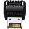 LeHang Connettore interno del pannello frontale USB 3.2 Tipo-E Adattatore angolato a 90 gradi Adattatore USB C Header a 90 gradi (PH74A)