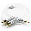ABLET Cavo Hi-Fi con connettore maschio bilanciato a quattro contatti TRRS da 2,5 mm a connettore RCA a due contatti maschio compatibile con Astell&Kern AK100II, AK120II, AK240, AK380, AK320, FIIO X5III