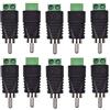 Bestga 10 connettori RCA maschio, Phono RCA maschio a terminale a vite AV adattatore connettore audio video per sistema di telecamere di sicurezza CCTV