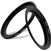 Fire Rock Anello Step Up 49mm-58mm (obiettivo 49mm a 58mm filtro, cappa, convertitore obiettivo e altri accessori) (2 confezioni), anello adattatore per filtro obiettivo fotocamera aerometale Fire Rock 49-58 …