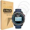 Mr.Shield Pellicola Protettiva per Garmin quatix 8 51mm Vetro Temperato [9H Durezza] [3 Pezzi] Protezione Schermo Senza Bolle