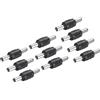 QUARKZMAN Adattatore Connettore di Alimentazione DC, 5Pz 5.5mmx2.1mm Maschio a Maschio Cavo Jack Socket Convertitore per Telecamera di Sicurezza Cctv e Illuminazione a Strisce