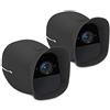 kwmobile 2x Cover compatibile con Arlo Pro/Pro 2 Smart - Protezione videocamera in silicone - Rivestimento telecamera di sicurezza - Custodia per Action Camera