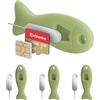 FIDWALL Strumento per la rimozione della Scheda SIM da 4 Pezzi con Spazio di archiviazione Integrato per la Scheda SIM - Contiene Pin di espulsione compatibili con iPhone (Confezione da 4, Verde)