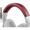 SOULWIT Copri Archetto in Pelle Proteica per Audio Technica ATH M40, M40X Cuffie, Parte di Ricambio del Cuscinetto della Fascia per la Testa-Borgogna